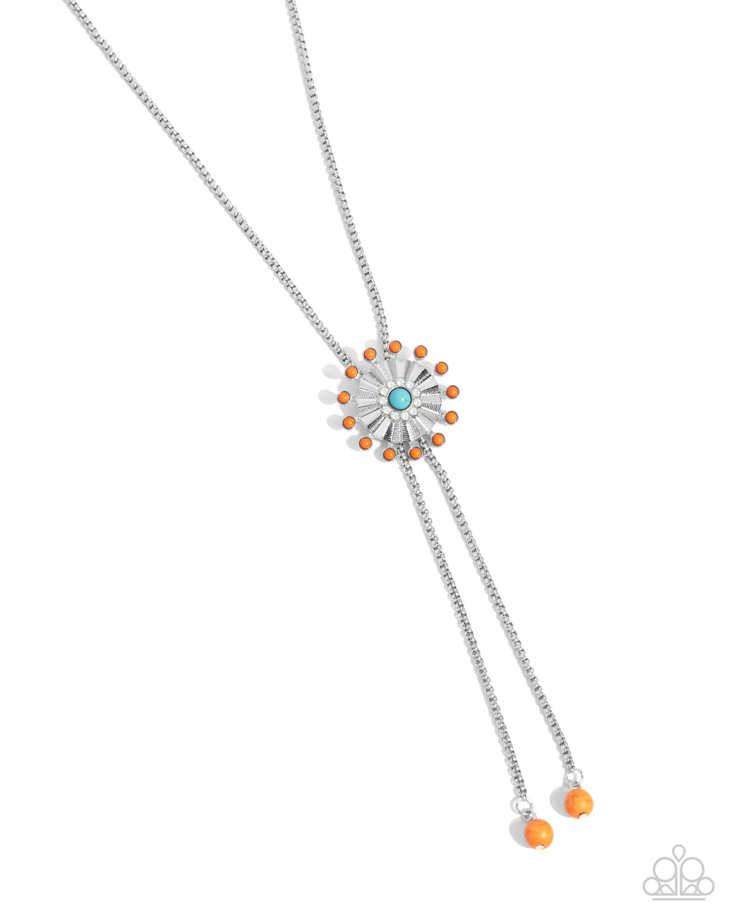 Desert Dalliance - Orange (Turquoise Stone) Necklace