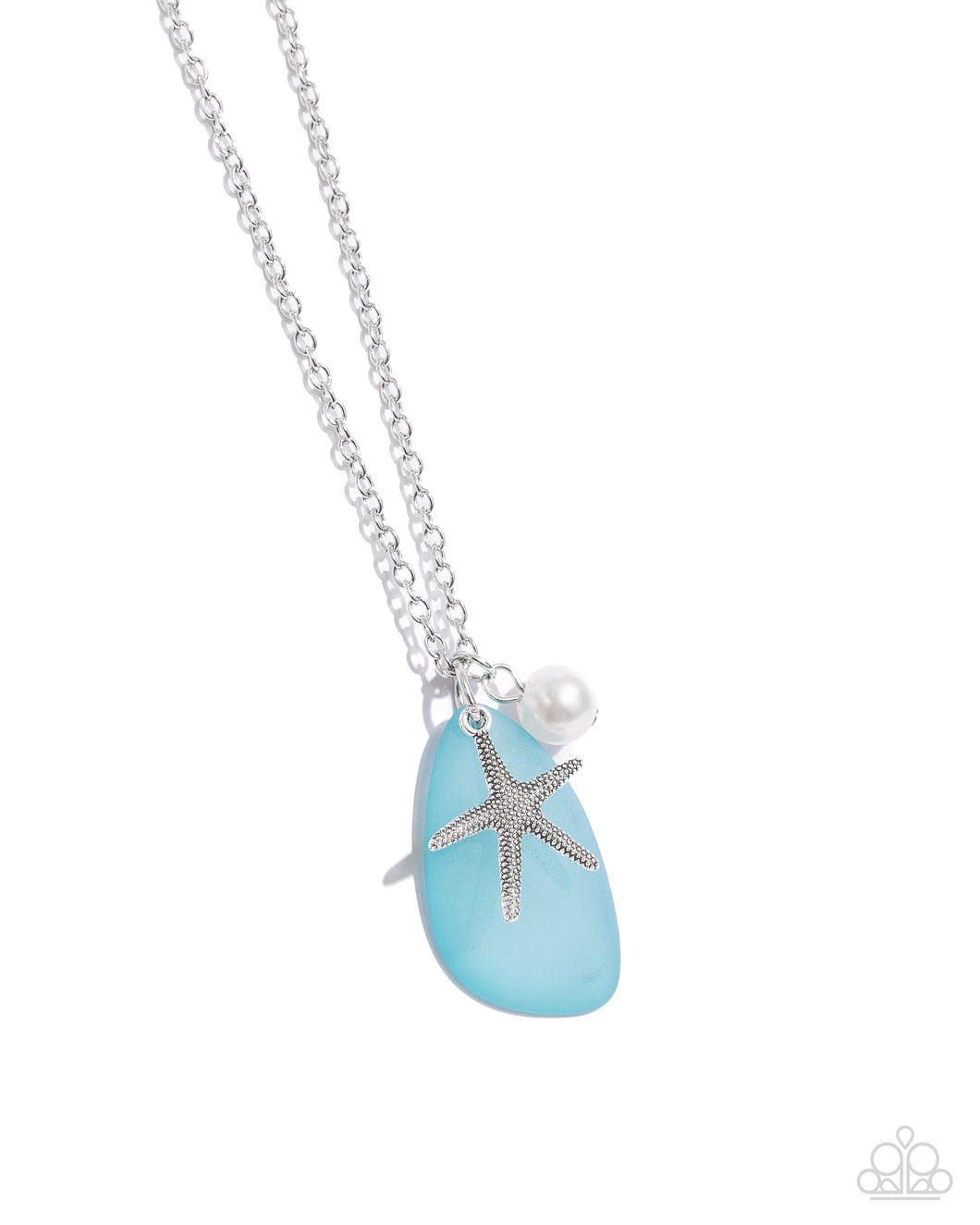 Sea Glass Stash - Blue (Starfish Charm) Necklace