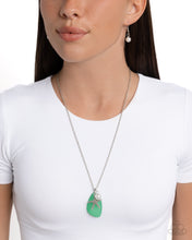 Load image into Gallery viewer, Sea Glass Stash - Green (Starfish Charm) Necklace
