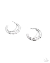 Load image into Gallery viewer, Curly Charisma - Silver (Hoop) Earring
