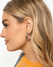 Load image into Gallery viewer, Curly Charisma - Silver (Hoop) Earring
