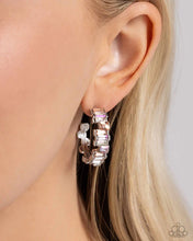 Load image into Gallery viewer, Fashionably Framed - Orange Hoop Earring
