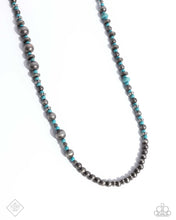 Load image into Gallery viewer, Daring Desert - Blue (Turquoise/Navajo Pearls) Necklace (SSF-0824)
