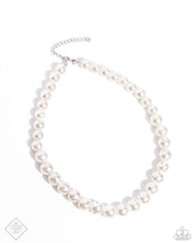 Load image into Gallery viewer, Dashing Definition - White (Rhinestone Pearl) Necklace (FFA-0824)
