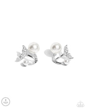 Load image into Gallery viewer, Modular Mermaid - White (Doubled-Sided Post) Earring
