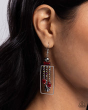 Load image into Gallery viewer, Framed Feature - Red Earring
