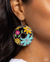Load image into Gallery viewer, Embroidered Elegance - Black Earring
