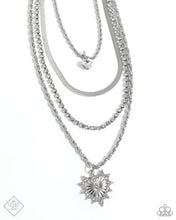 Load image into Gallery viewer, Excessive Embellishment - White (Rhinestone Heart) Necklace (FFA-0924)
