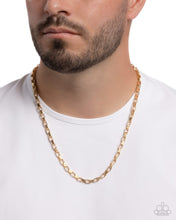 Load image into Gallery viewer, Smoldering Squares - Gold Necklace
