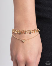 Load image into Gallery viewer, Endearing Ending - Gold (Heart) Bracelet
