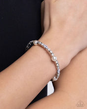 Load image into Gallery viewer, Ladylike Leader - White (Gem/Pearl) Bracelet
