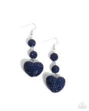 Load image into Gallery viewer, Vision in Shimmer - Blue (Heart) Earring
