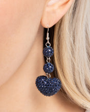 Load image into Gallery viewer, Vision in Shimmer - Blue (Heart) Earring
