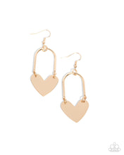 Load image into Gallery viewer, Lady Locket - Gold (Heart) Earring
