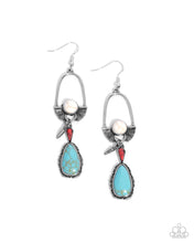 Load image into Gallery viewer, Badlands Basic - Multi (Turquoise) Earring
