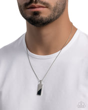 Load image into Gallery viewer, Labor Lineup - Silver/Black Necklace
