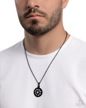 Load image into Gallery viewer, Natural Navigator - Black (Compass) Necklace

