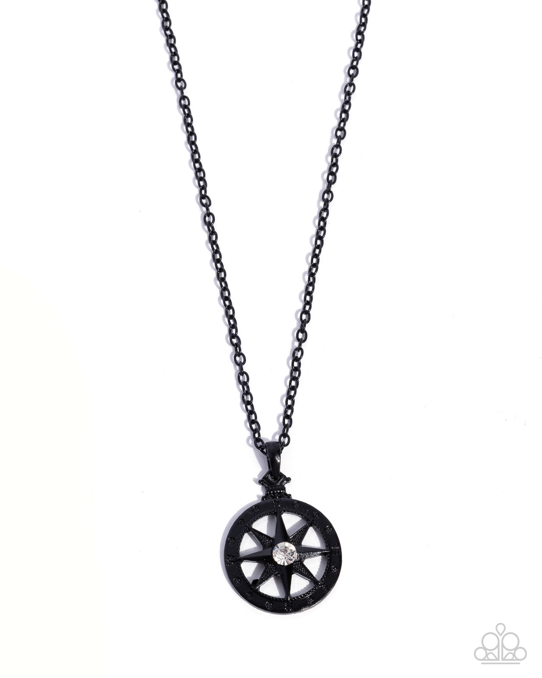 Natural Navigator - Black (Compass) Necklace
