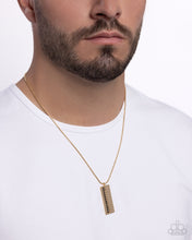 Load image into Gallery viewer, Stare Down - Gold Necklace
