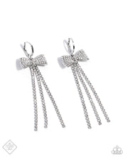 Load image into Gallery viewer, Dashing Daydream - White (Rhinestone BOW)  Earring (FFA-0824)
