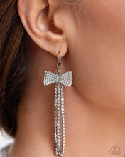 Load image into Gallery viewer, Dashing Daydream - White (Rhinestone BOW)  Earring (FFA-0824)
