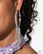 Load image into Gallery viewer, Jaw-Dropping Jubilee - White (Rhinestone) Post Earring (lOP-0924)
