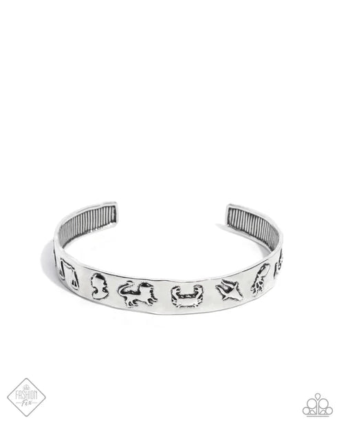 Astrology A-Lister - Silver (Zodiac Signs) Cuff Bracelet (SS-0824)