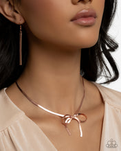 Load image into Gallery viewer, Ladylike Legato - Copper Bow Necklace
