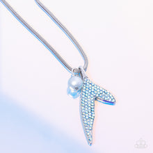 Load image into Gallery viewer, Maiden Mermaid - Blue (Iridescent Mermaid Tail) Necklace
