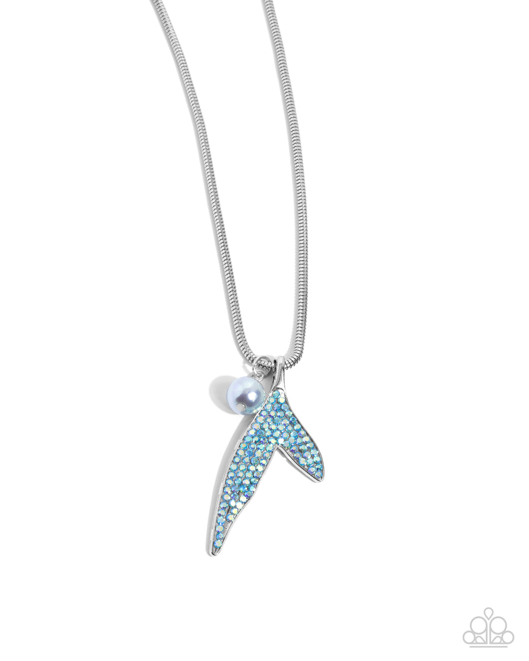 Maiden Mermaid - Blue (Iridescent Mermaid Tail) Necklace