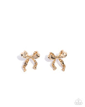 Load image into Gallery viewer, Princess Treatment - Gold Post (Bow) Earring
