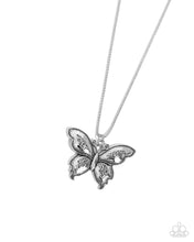 Load image into Gallery viewer, Aerial Attraction - Silver (Butterfly) Necklace
