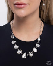 Load image into Gallery viewer, Royal Ready - White (Cat&#39;s Eye) Necklace
