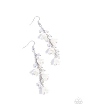 Load image into Gallery viewer, Snow Drops - White (Pearly Tulip) Earring
