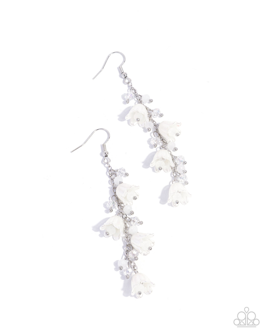 Snow Drops - White (Pearly Tulip) Earring