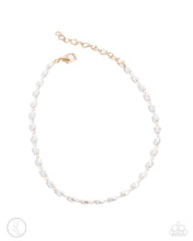 Load image into Gallery viewer, Pearl Purpose - Gold Chain ( Barque Pearl) Anklet
