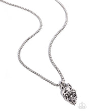 Load image into Gallery viewer, Wolf Warrior - Silver Necklace
