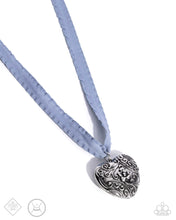 Load image into Gallery viewer, Rustic Ranking - Blue (Heart) Necklace (GM-0824)
