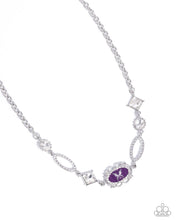 Load image into Gallery viewer, Aerial Approval - Purple (Butterfly) Necklace
