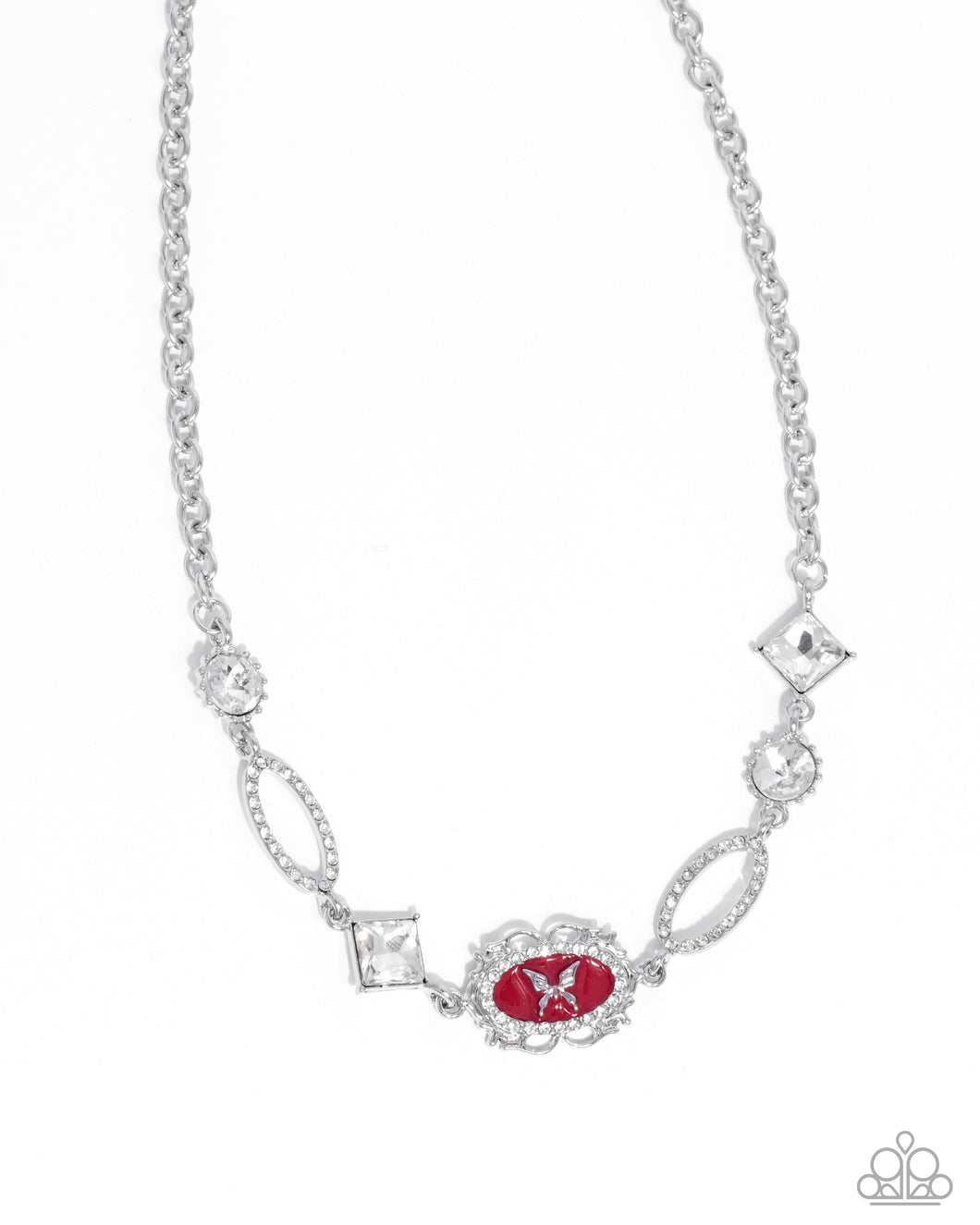 Aerial Approval - Red (Butterfly) Necklace