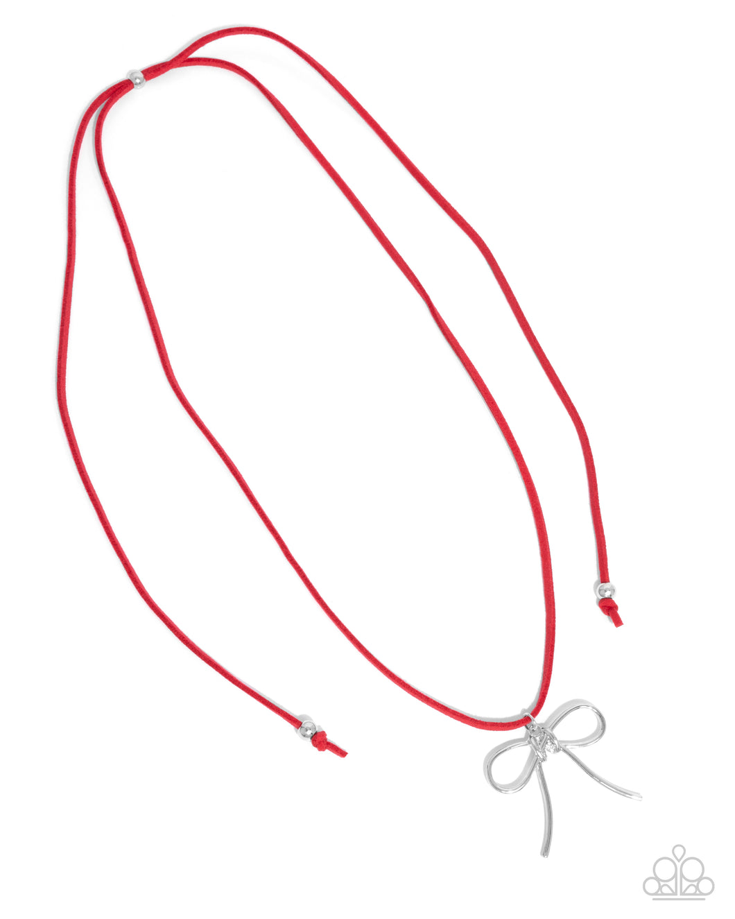 Bolo Bow - Red (Bow) Necklace