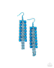 Load image into Gallery viewer, Forceful Fringe - Blue Earring
