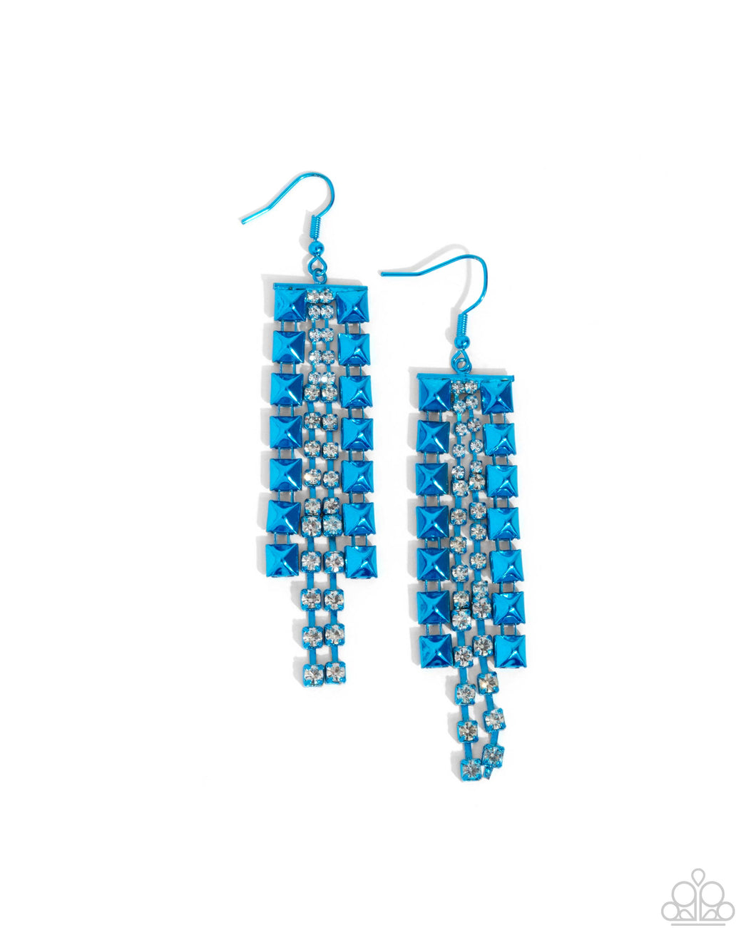 Forceful Fringe - Blue Earring