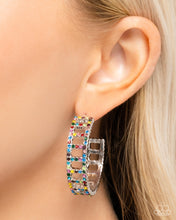 Load image into Gallery viewer, Bridging Brilliance - Multi (Hoop) Earring
