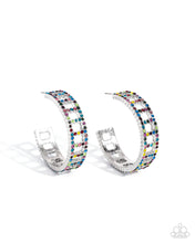 Load image into Gallery viewer, Bridging Brilliance - Multi (Hoop) Earring
