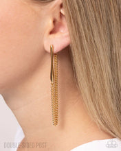 Load image into Gallery viewer, Trenchant Tease - Gold Post Earrings
