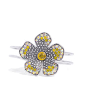 Load image into Gallery viewer, Bedazzled Bloom - Yellow (Iridescent Petal) Bracelet
