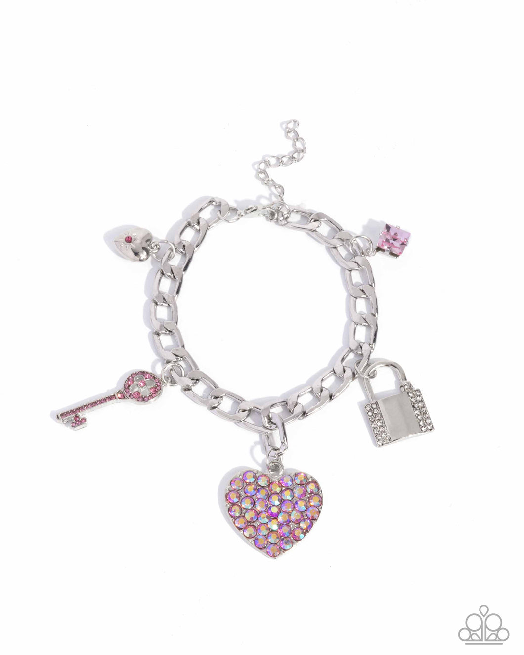 Fortified Fashion - Pink (Iridescent Charm) Bracelet