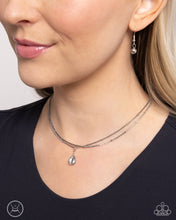 Load image into Gallery viewer, Teeming Teardrop - Silver (Choker) Necklace
