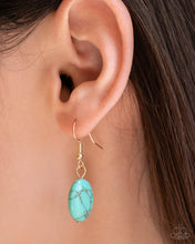 Load image into Gallery viewer, River Ride - Gold (Turquoise Stone) Necklace

